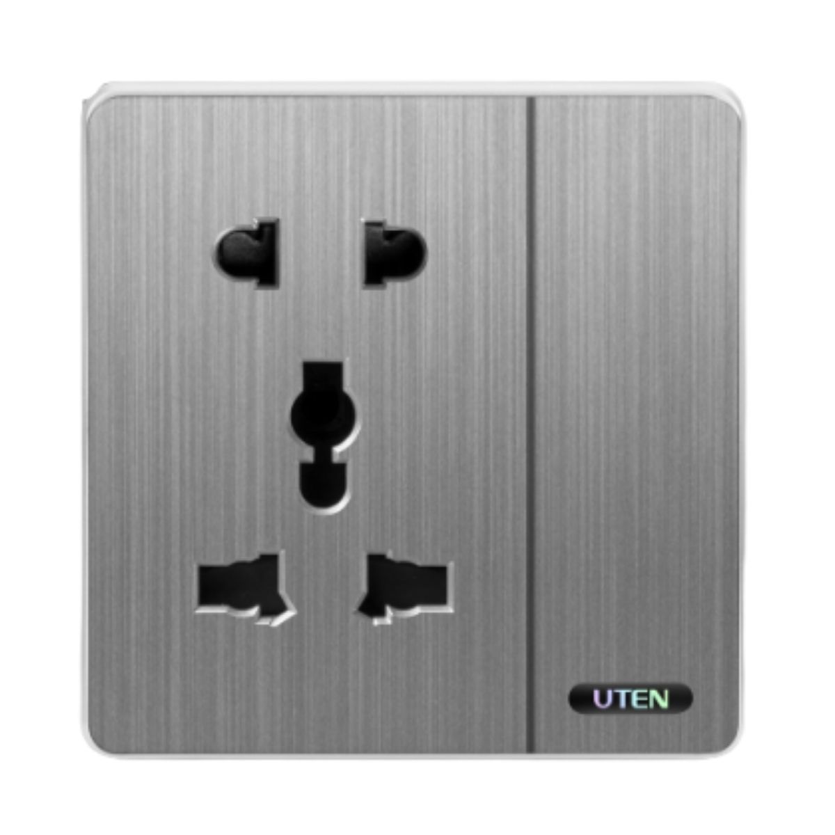 Bộ 1 Công Tắc 1 Chiều Và Ổ Cắm 5 Chấu UTEN | S300K11Z12Z13/N